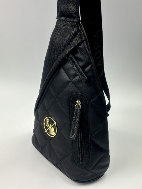 LAURA BIAGGI G1139 PLECAK NA RAMIĘ SKÓRA EKOLOGICZNA CZARNY