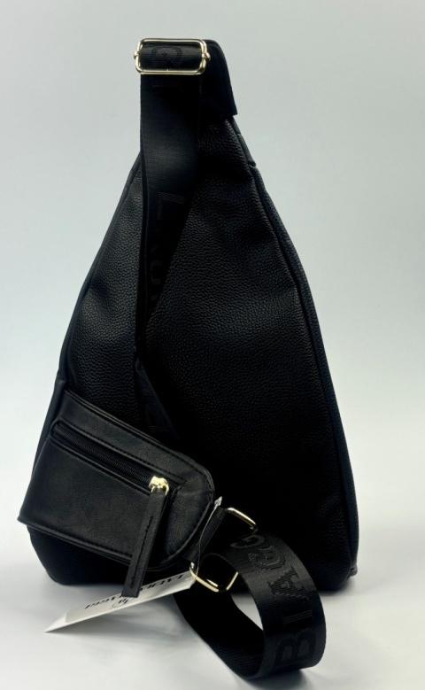 LAURA BIAGGI G1139 PLECAK NA RAMIĘ SKÓRA EKOLOGICZNA CZARNY