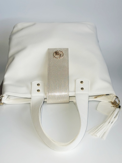 LAURA BIAGGI M241 TOREBKA SHOPPERKA SKÓRA EKOLOGICZNA BIAŁA