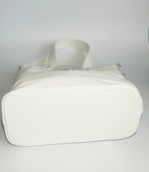 LAURA BIAGGI M241 TOREBKA SHOPPERKA SKÓRA EKOLOGICZNA BIAŁA