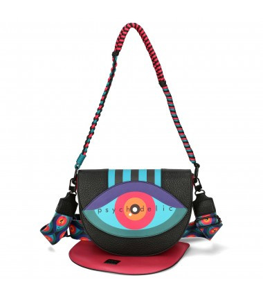 EGO ECR0003PS Torebka listonoszka wymienne klapki oko HYPNOTIC tricolor turkus