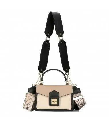 EGO ES02687S Mała skórzana torebka z odpinanymi skrzydełkami model w pudełku idealny na prezent