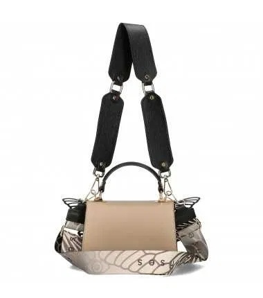 EGO ES02687S Mała skórzana torebka z odpinanymi skrzydełkami model w pudełku idealny na prezent