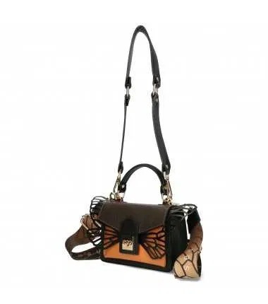 EGO ES02687S Mała skórzana torebka z odpinanymi skrzydełkami model w pudełku idealny na prezent