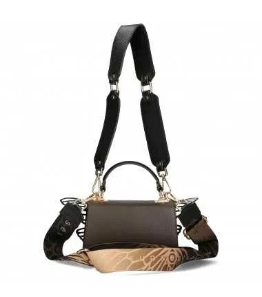 EGO ES02687S Mała skórzana torebka z odpinanymi skrzydełkami model w pudełku idealny na prezent