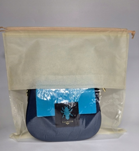 EGO ES0272IN Torebka elegancka beż podkówka skóra + GRATIS