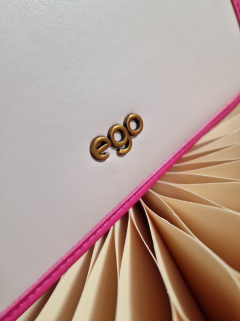 Ego ECR0034PS Fuksjowa torebka listonoszka z oczami teczka ILLUSIA tricolor